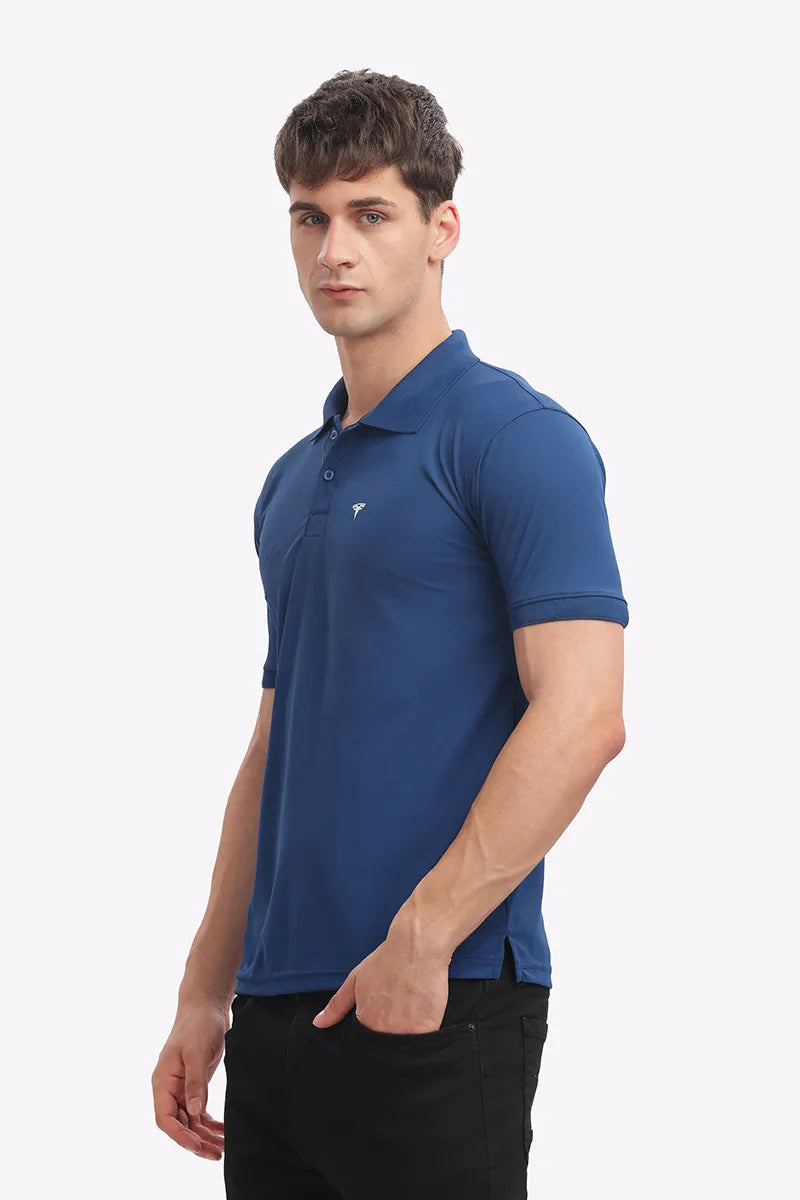 Collar T-Shirt - Royal Blue