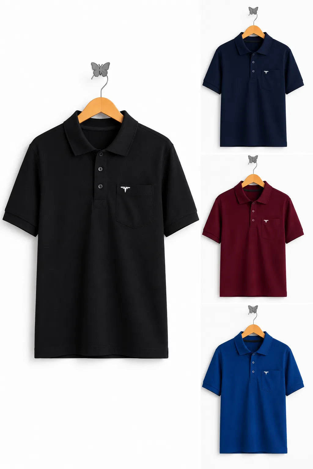 Collar Combo T-Shirt - Pack of 4