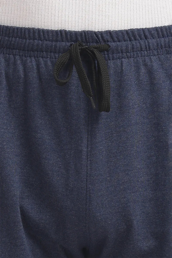 Cotton Track Pant - Navy Mellange