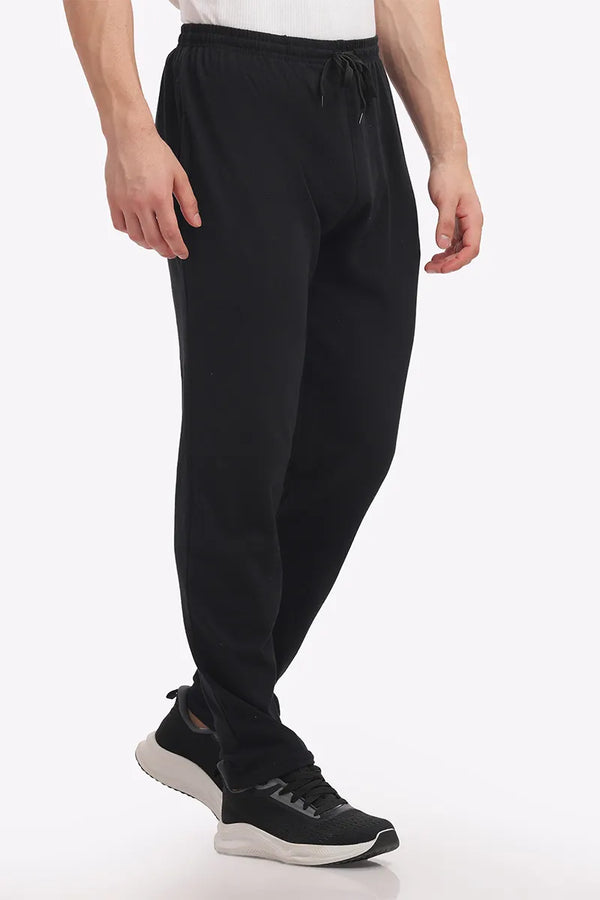 Cotton Track Pant - Black