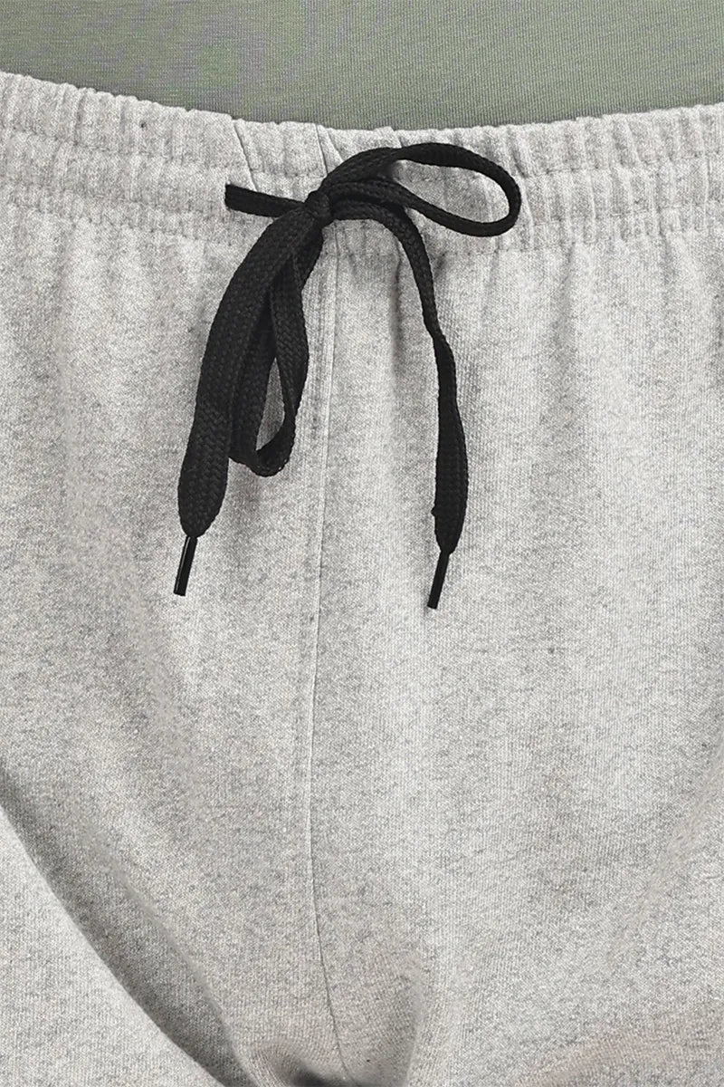 Cotton Track Pant - White Mellange
