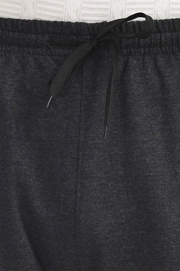Cotton Track Pant - Black Mellange