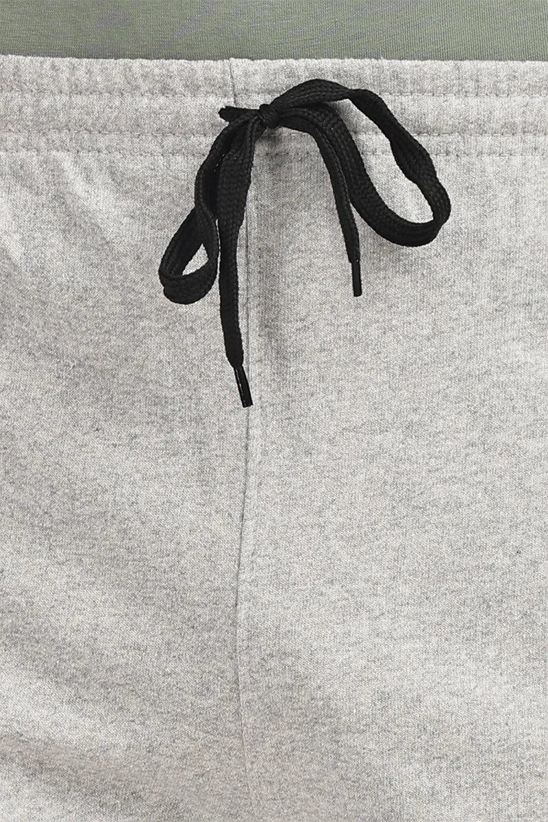Cotton Shorts - White Mellange