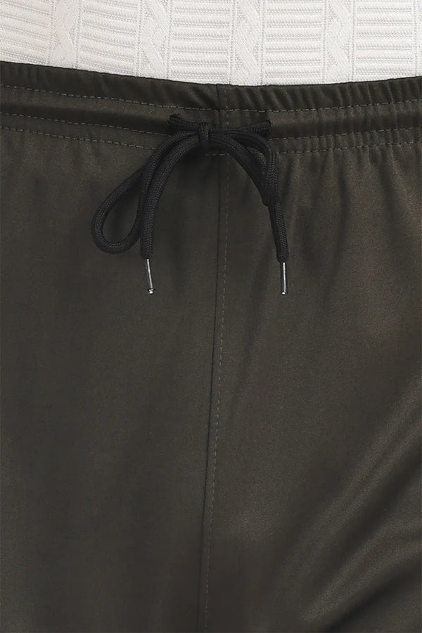 Lycra Track Pant - Olive Green