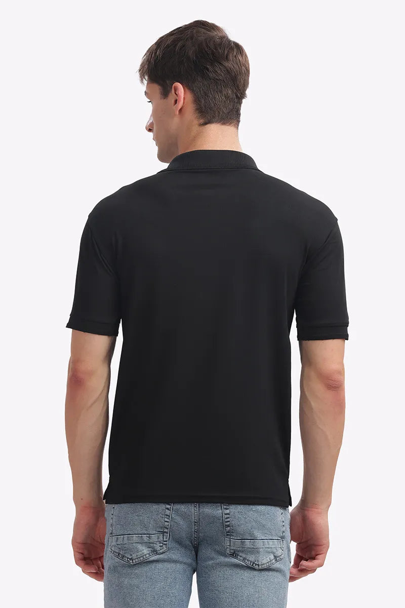 Collar T-Shirt - Black