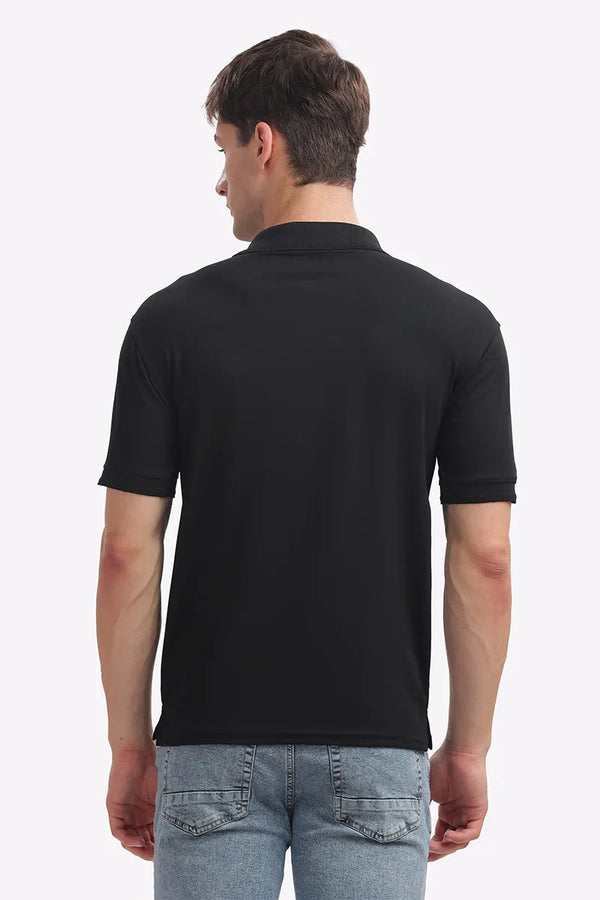 Collar T-Shirt - Black