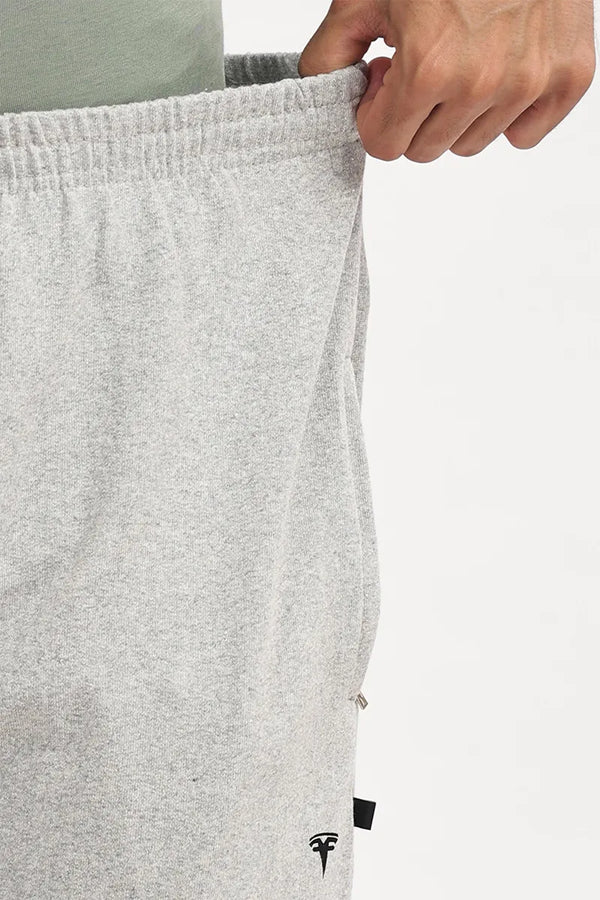Cotton Track Pant - White Mellange