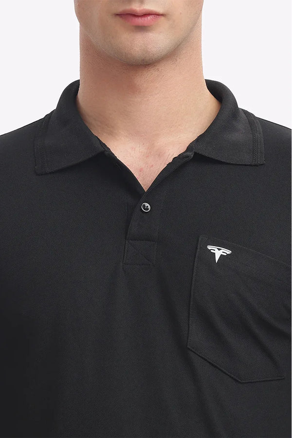 Collar T-Shirt - Black
