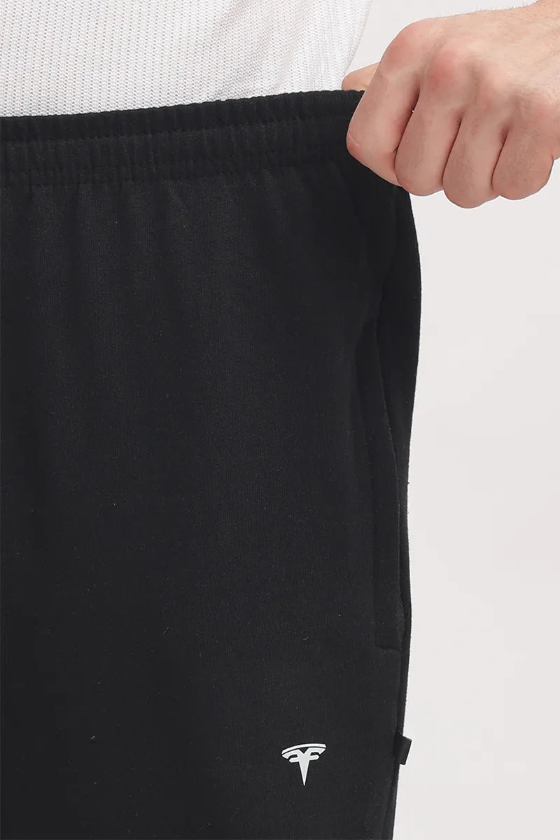 Cotton Track Pant - Black