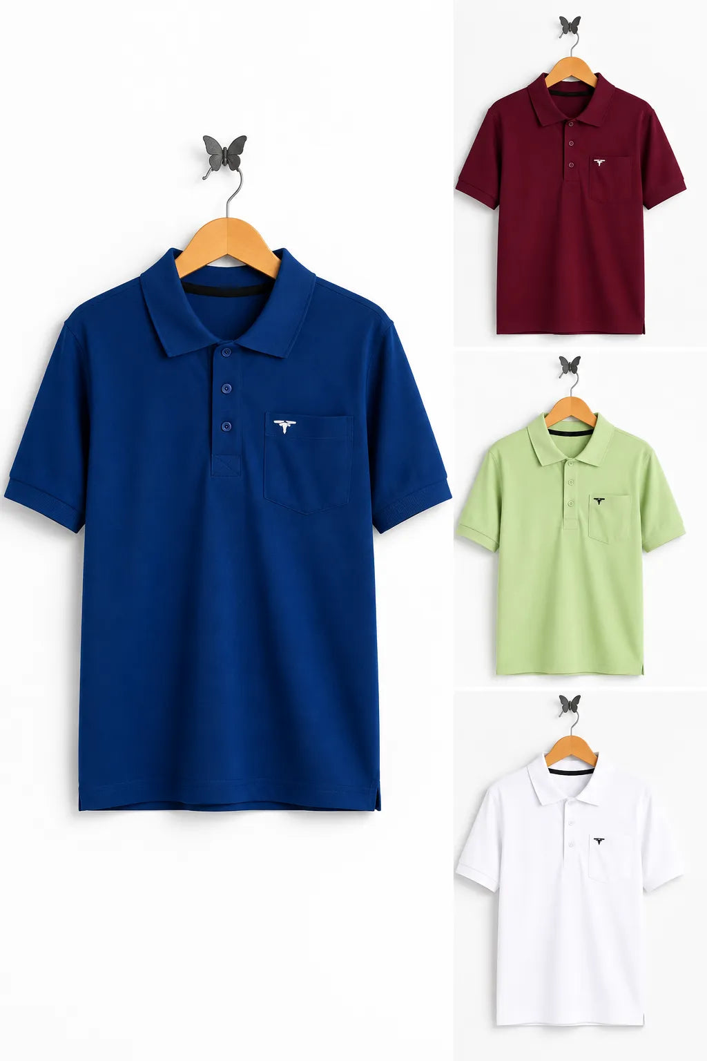 Collar Combo T-Shirt - Pack of 4