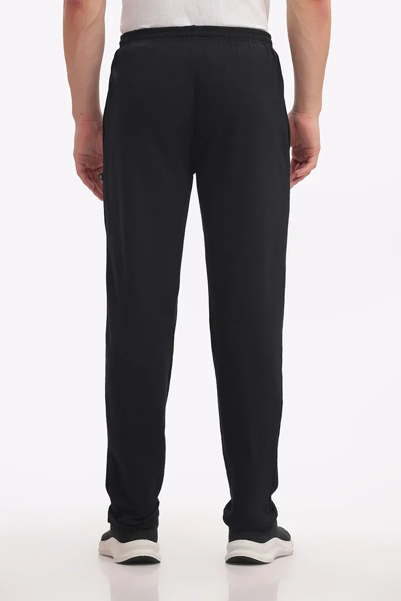 Cotton Track Pant - Black
