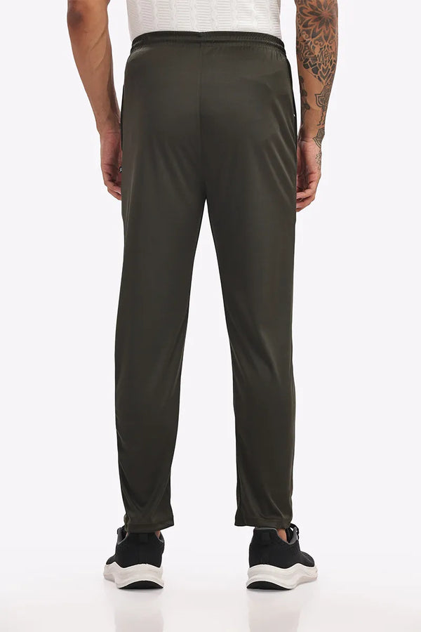 Lycra Track Pant - Olive Green