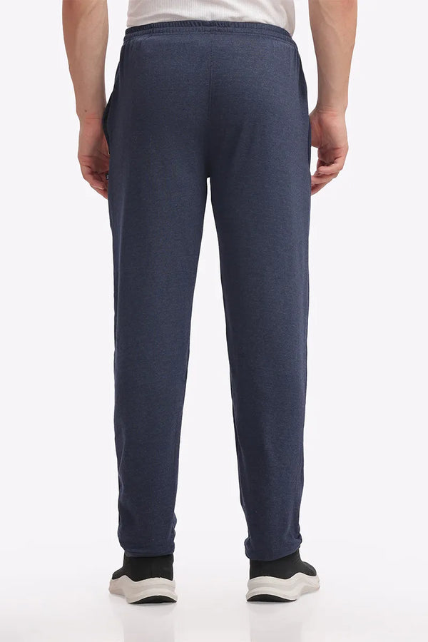 Cotton Track Pant - Navy Mellange