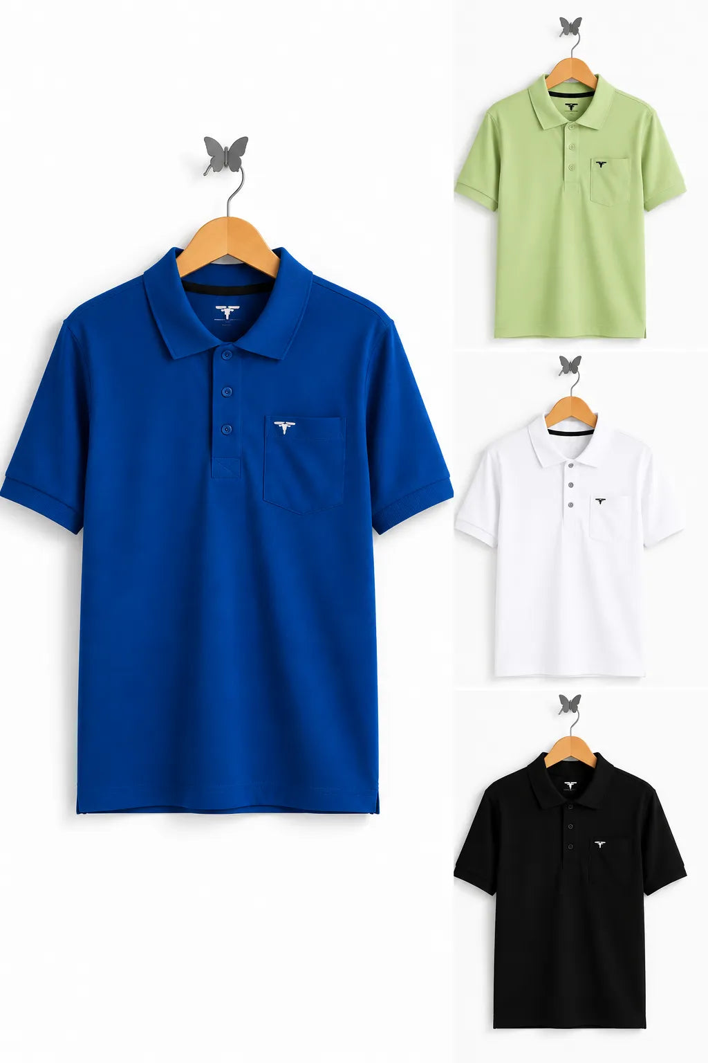 Collar Combo T-Shirt - Pack of 4
