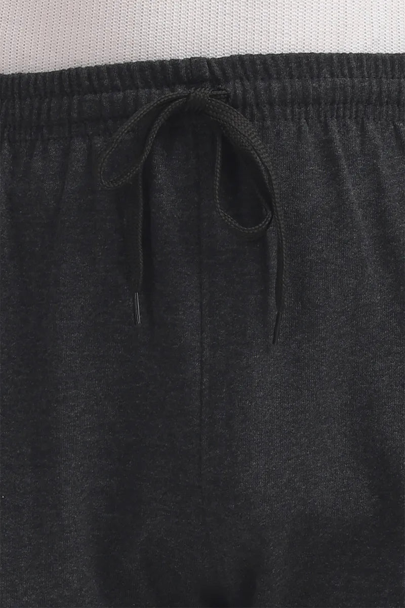 Black Mellange - 3/4th Shorts