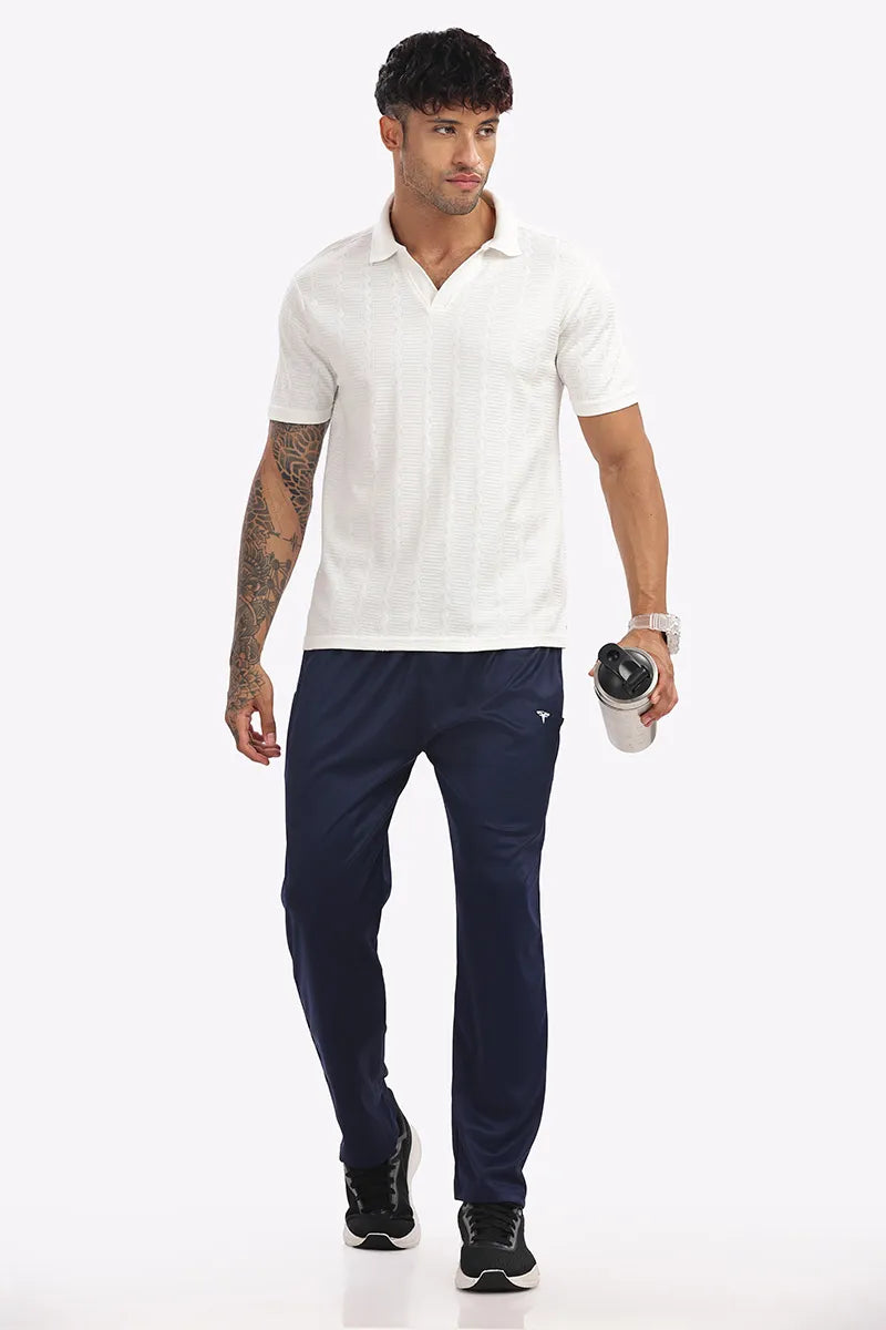 Lycra Track Pant - Navy