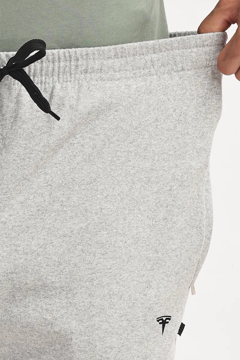 White Mellange - 3/4th Shorts