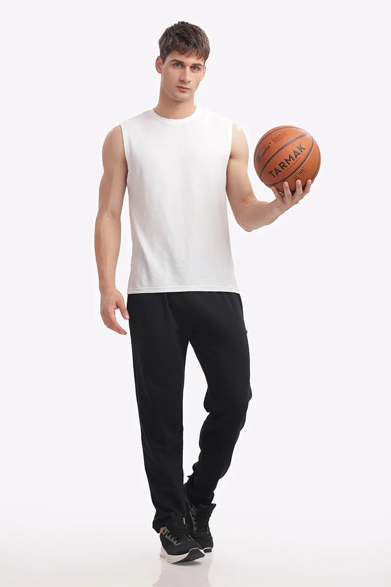 Cotton Track Pant - Black