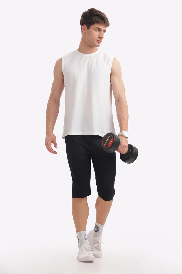 Black - 3/4th Shorts