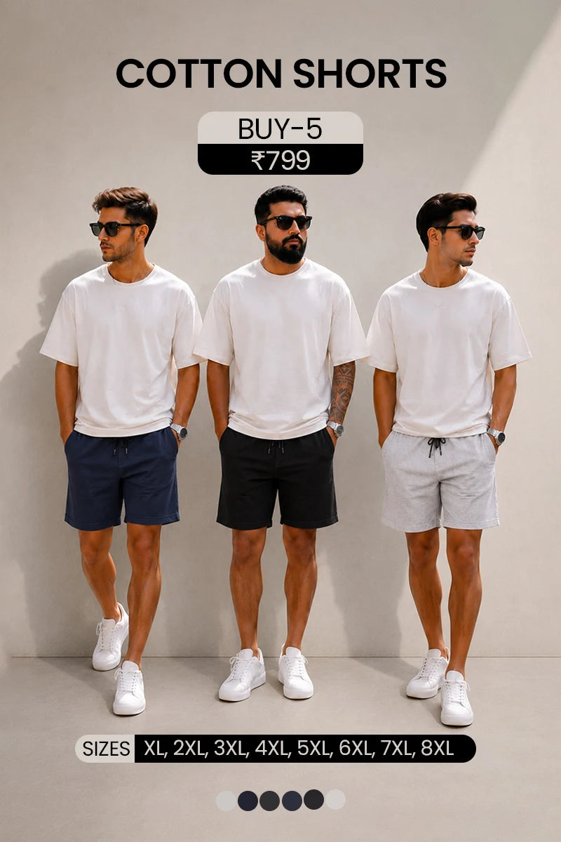 Combo Cotton Shorts - Pack of 5