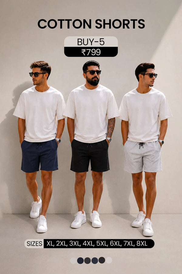 Combo Cotton Shorts - Pack of 5
