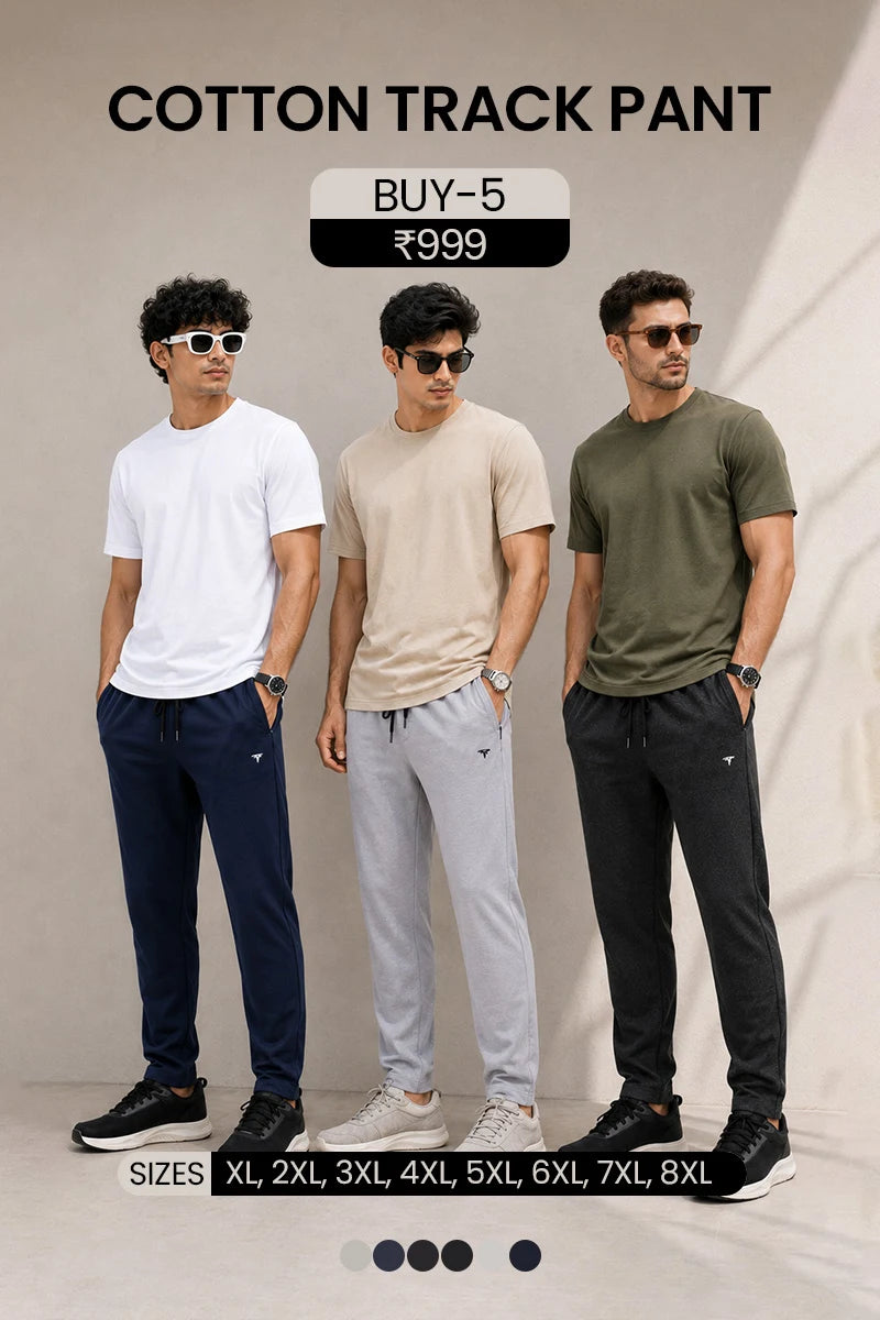 Combo Cotton Track Pant - Pack of 5 Main image