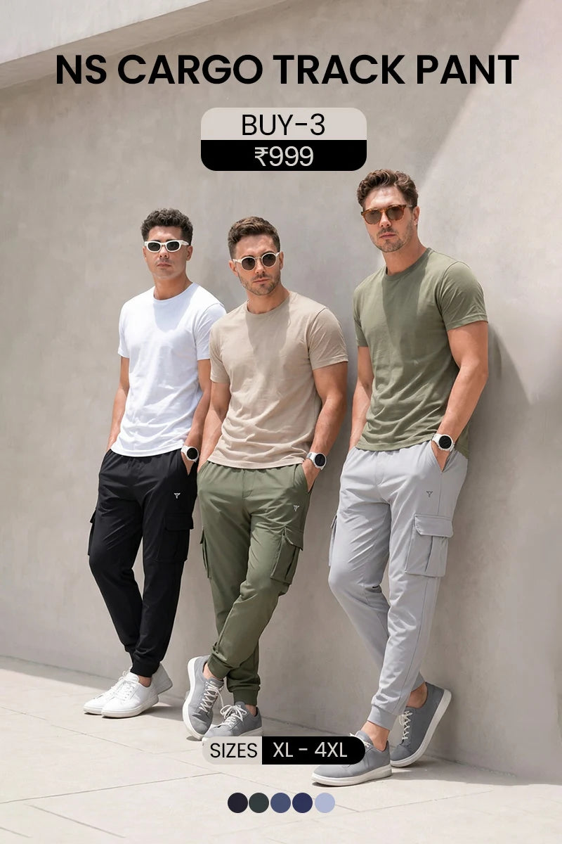 NS Cargo Track Pant  - Pack of 3