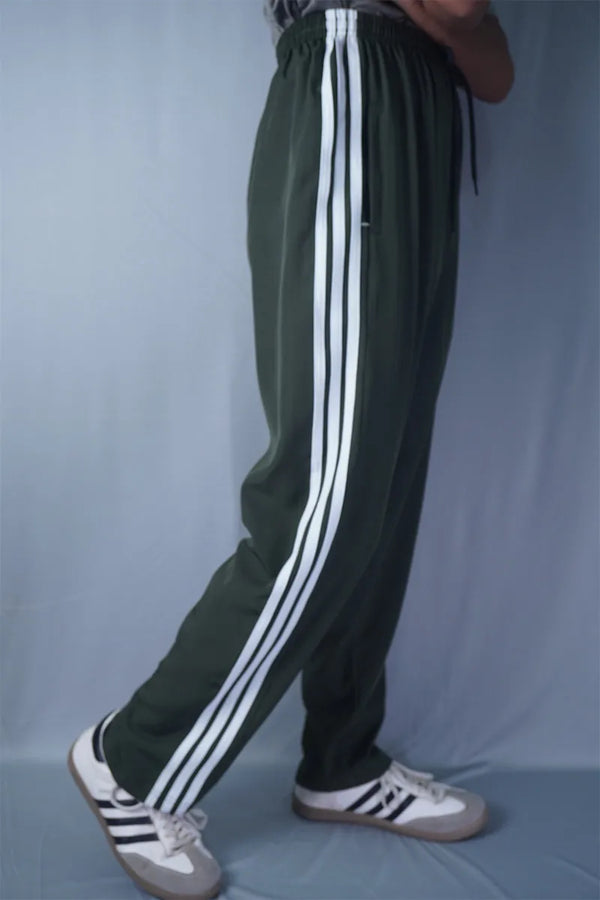 NS Stripes Track - Olive Green