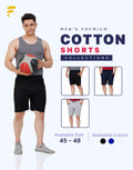 Men’s Cotton Shorts – Plus Size Navy