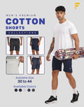 Men’s Premium White Melange Cotton Shorts – Soft, Breathable & Modern Fit