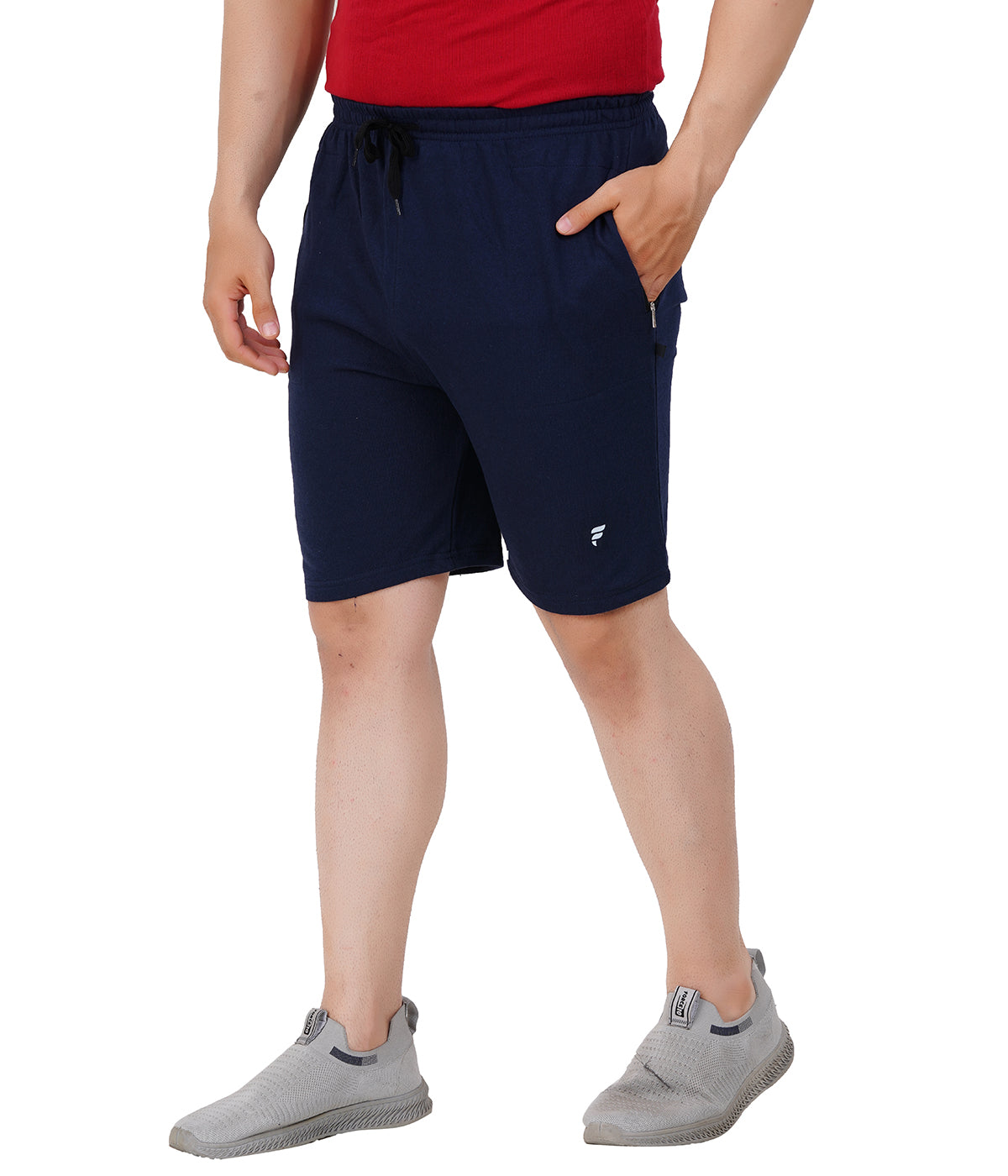 Men’s Cotton Shorts – Oversized Navy