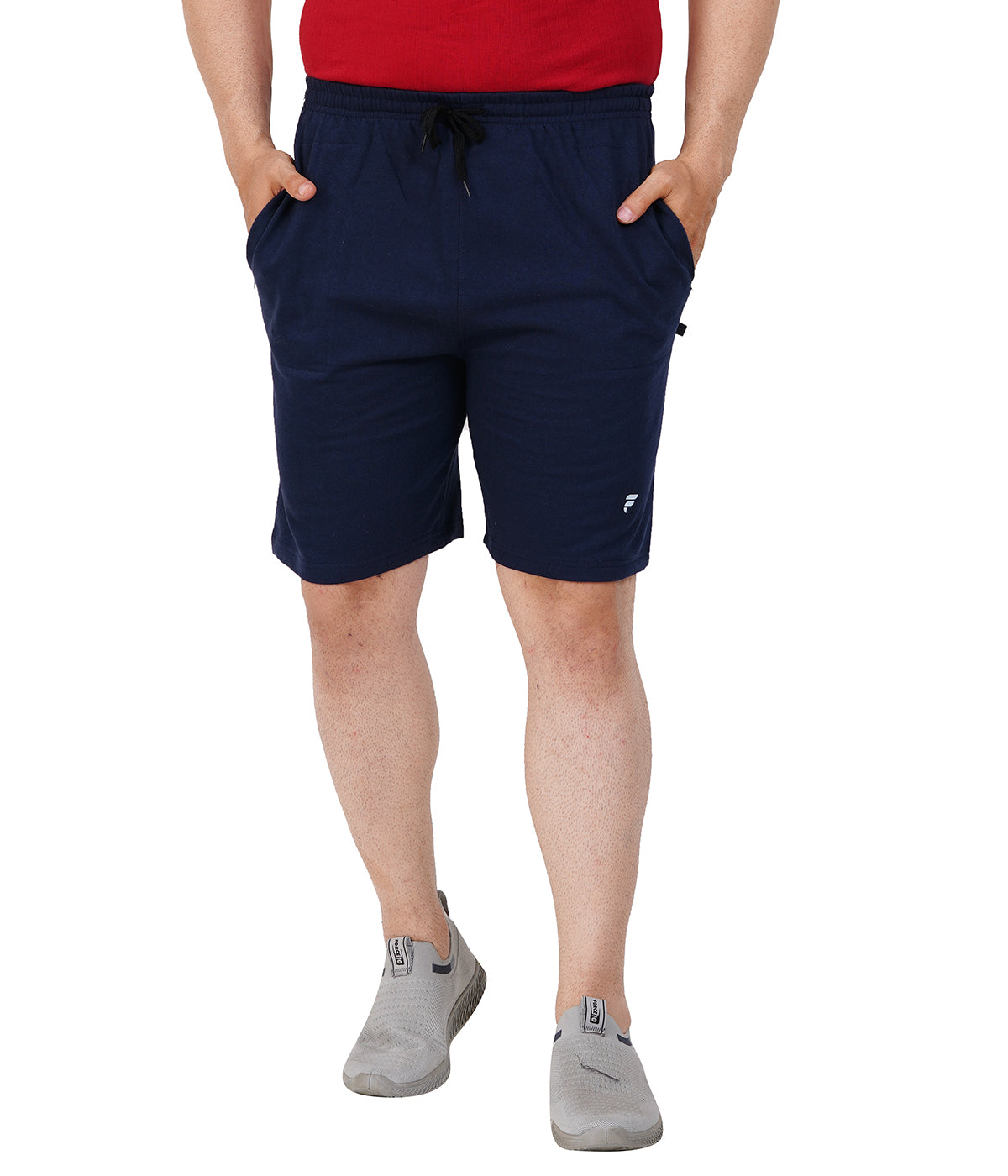 Men’s Cotton Shorts – Plus Size Navy